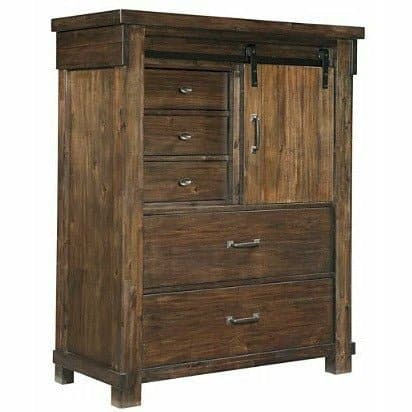 LK Rustic Bedroom Group in Oak Finish - HER Home Design Boutique